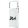 Etui Karl Lagerfeld IML Karl & Choupette Peekaboo Logo MagSafe do iPhone 17 Pro Max biały na NearMe.pl