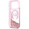 Etui Karl Lagerfeld Liquid Glitter Karl  Script Logo MagSafe do iPhone 17 Pro różowy na NearMe.pl