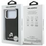 Etui Karl Lagerfeld Karl & Choupette Head Pins Saffiano MagSafe do iPhone 17 Pro Max czarny na NearMe.pl