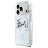 Etui Karl Lagerfeld Liquid Glitter Karl  Script Logo MagSafe do iPhone 17 Pro przezroczysty na NearMe.pl