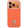 Etui Karl Lagerfeld Karl & Choupette Head Pins Saffiano MagSafe do iPhone 17 Pro Max pomarańczowy na NearMe.pl