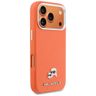 Etui Karl Lagerfeld Karl & Choupette     Head Pins Saffiano MagSafe do iPhone 17 Pro pomarańczowy na NearMe.pl