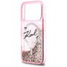 Etui Karl Lagerfeld Liquid Glitter Karl  Script Logo MagSafe do iPhone 17 Pro Max różowy na NearMe.pl