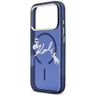 Etui Karl Lagerfeld IML Choupettes Karl  Script Logo MagSafe do iPhone 17 Pro niebieski na NearMe.pl
