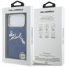 Etui Karl Lagerfeld IML Choupettes Karl  Script Logo MagSafe do iPhone 17 Pro Max niebieski na NearMe.pl