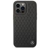 Mercedes MEHCP14X8REMPK iPhone 14 Pro Max 6,7" czarny/black hardcase Leather Stars Pattern na NearMe.pl