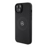 Mercedes MEHMP15S23RMMK iPhone 15 / 14 / 13 6.1" czarny/black hardcase Crossed Lines Pattern Leather MagSafe na NearMe.pl