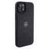 Mercedes MEHMP15S23RMMK iPhone 15 / 14 / 13 6.1" czarny/black hardcase Crossed Lines Pattern Leather MagSafe na NearMe.pl