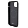 Mercedes MEHMP15S23RMMK iPhone 15 / 14 / 13 6.1" czarny/black hardcase Crossed Lines Pattern Leather MagSafe na NearMe.pl