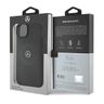 Mercedes MEHMP15S23RMMK iPhone 15 / 14 / 13 6.1" czarny/black hardcase Crossed Lines Pattern Leather MagSafe na NearMe.pl