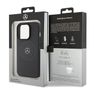 Mercedes MEHMP15L23RMMK iPhone 15 Pro 6.1" czarny/black hardcase Crossed Lines Pattern Leather MagSafe na NearMe.pl