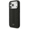 Etui Mercedes Leather Laurel Leaves      Stripes MagSafe do iPhone 17 Pro czarny na NearMe.pl