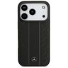 Etui Mercedes Leather Laurel Leaves      Stripes MagSafe do iPhone 17 Pro czarny na NearMe.pl