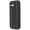 Etui Mercedes Leather Star Pattern       Stripes MagSafe do iPhone 17 czarny na NearMe.pl