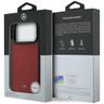 Etui Mercedes Leather Mesh with Bow Line MagSafe do iPhone 17 Pro czerwony na NearMe.pl