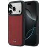 Etui Mercedes Leather Mesh with Bow Line MagSafe do iPhone 17 Pro czerwony na NearMe.pl