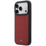Etui Mercedes Leather Mesh with Bow Line MagSafe do iPhone 17 Pro Max czerwony na NearMe.pl