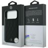 Etui Mercedes Leather with Crossed Lines MagSafe do iPhone 17 Pro czarny na NearMe.pl