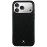 Etui Mercedes Leather with Crossed Lines MagSafe do iPhone 17 Pro czarny na NearMe.pl