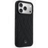Etui Mercedes Leather with Crossed Lines MagSafe do iPhone 17 Pro Max czarny na NearMe.pl