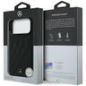 Etui Mercedes Leather with Crossed Lines MagSafe do iPhone 17 Pro Max czarny na NearMe.pl