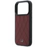 Etui Mercedes Leather with Crossed Lines MagSafe do iPhone 17 Pro Max czerwony na NearMe.pl