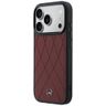 Etui Mercedes Leather with Crossed Lines MagSafe do iPhone 17 Pro Max czerwony na NearMe.pl