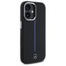 Mercedes MEHMP16S23SUMBK iPhone 16 6.1"  czarny/black hardcase Silicone Blue Stripe MagSafe na NearMe.pl