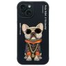 Nimmy etui iPhone 15 6.1" czarny/black   Glasses Cool Dog na NearMe.pl