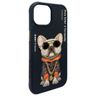 Nimmy etui iPhone 15 6.1" czarny/black   Glasses Cool Dog na NearMe.pl