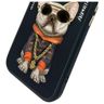 Nimmy etui iPhone 15 6.1" czarny/black   Glasses Cool Dog na NearMe.pl