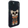 Nimmy etui iPhone 15 6.1" czarny/black   Glasses Cool Dog na NearMe.pl