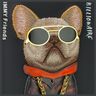 Nimmy etui iPhone 15 Pro 6.1"            czarny/black Glasses Cool Dog na NearMe.pl