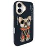 Nimmy etui iPhone 16 6.1" czarny/black   Glasses Cool Dog na NearMe.pl