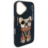 Nimmy etui iPhone 16 6.1" czarny/black   Glasses Cool Dog na NearMe.pl