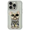 Nimmy etui iPhone 15 Pro Max 6.7"        szary/gray Glasses Cool Dog na NearMe.pl
