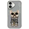 Nimmy etui iPhone 16 6.1" szary/gray     Glasses Cool Dog na NearMe.pl