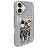 Nimmy etui iPhone 16 6.1" szary/gray     Glasses Cool Dog na NearMe.pl