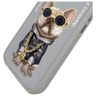 Nimmy etui iPhone 16 6.1" szary/gray     Glasses Cool Dog na NearMe.pl
