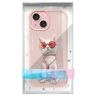 Nimmy etui iPhone 15 6.1" różowy/pink    Glasses Cool Cat na NearMe.pl