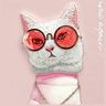 Nimmy etui iPhone 15 6.1" różowy/pink    Glasses Cool Cat na NearMe.pl