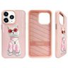 Nimmy etui iPhone 15 Pro 6.1"            różowy/pink Glasses Cool Cat na NearMe.pl