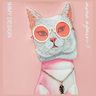 Nimmy etui iPhone 15 Pro Max 6.7"        różowy/pink Glasses Cool Cat na NearMe.pl
