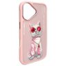 Nimmy etui iPhone 16 6.1" różowy/pink    Glasses Cool Cat na NearMe.pl