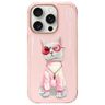 Nimmy etui iPhone 16 Pro Max 6.9"        różowy/pink Glasses Cool Cat na NearMe.pl