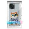 Nimmy etui iPhone 15 6.1" szary/gray     Glasses Cool Cat na NearMe.pl