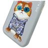 Nimmy etui iPhone 15 6.1" szary/gray     Glasses Cool Cat na NearMe.pl