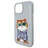 Nimmy etui iPhone 15 6.1" szary/gray     Glasses Cool Cat na NearMe.pl