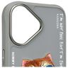 Nimmy etui iPhone 16 6.1" szary/gray     Glasses Cool Cat na NearMe.pl