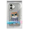 Nimmy etui iPhone 16 6.1" szary/gray     Glasses Cool Cat na NearMe.pl